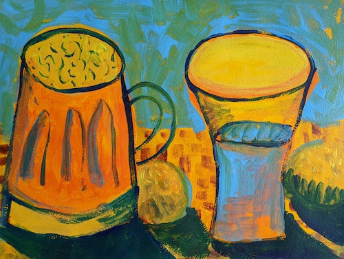 Learning to paint with acrylics